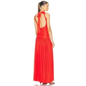 SIEDRES Alina Dress in Red Long Maxi